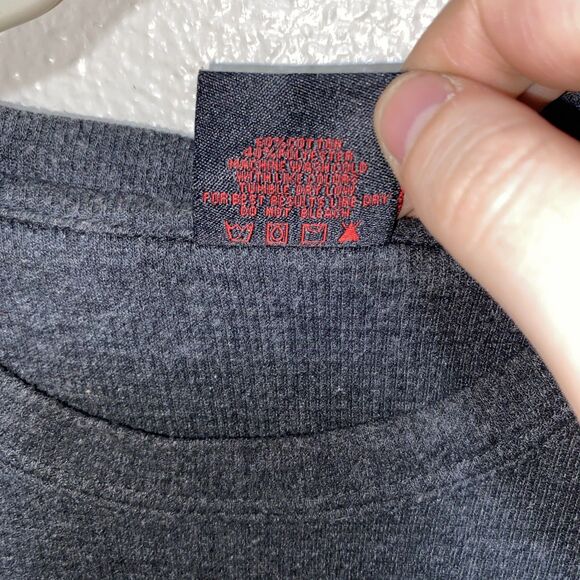 Sports Illustrated Sweater Mens XL Long Sleeve Vintage Charcoal Black - Picture 3 of 7